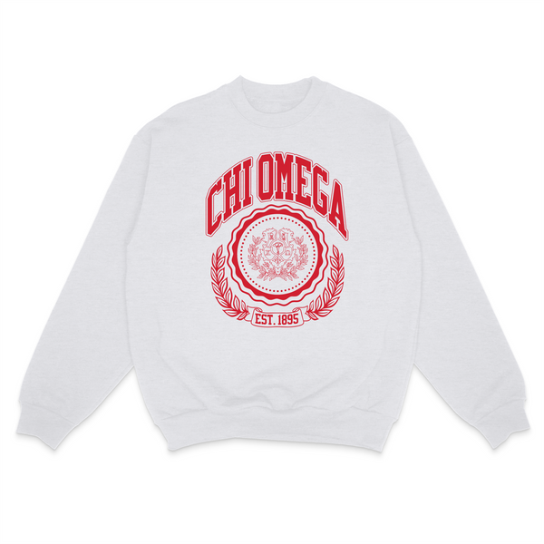 Ivy League Sorority Sweatshirt: LARGE / CHI OMEGA