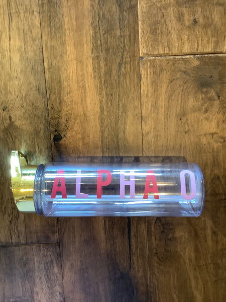 Sorority Clear Water Bottle