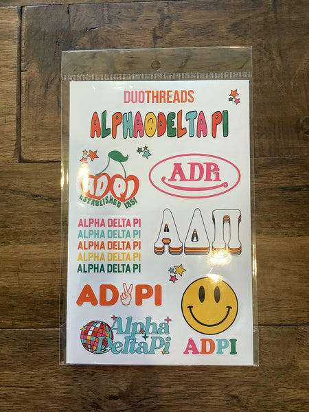 Sorority Sticker Sheets