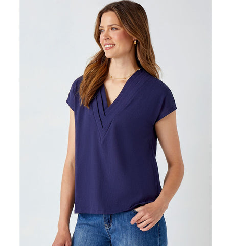 Knit V-Neck Top
