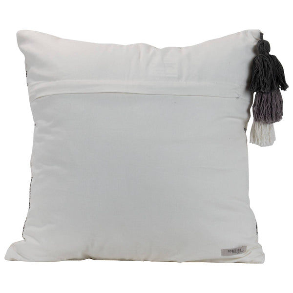 Foreside Home & Garden - SALE - 18X18 Hand Woven Liz Pillow Gray