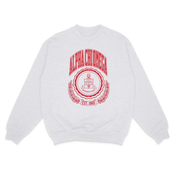 Ivy League Sorority Sweatshirt: LARGE / CHI OMEGA