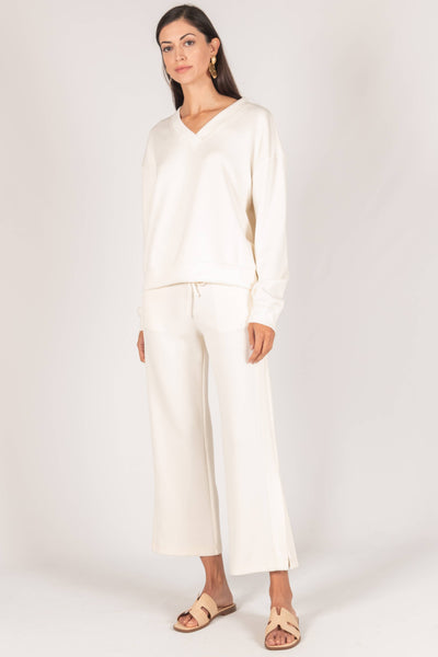 Butter Modal V-Neck Pullover / Small
