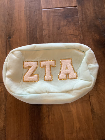 Sorority Chenille Makeup Bag