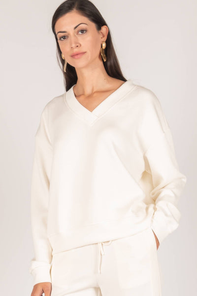 Butter Modal V-Neck Pullover Top/ Large