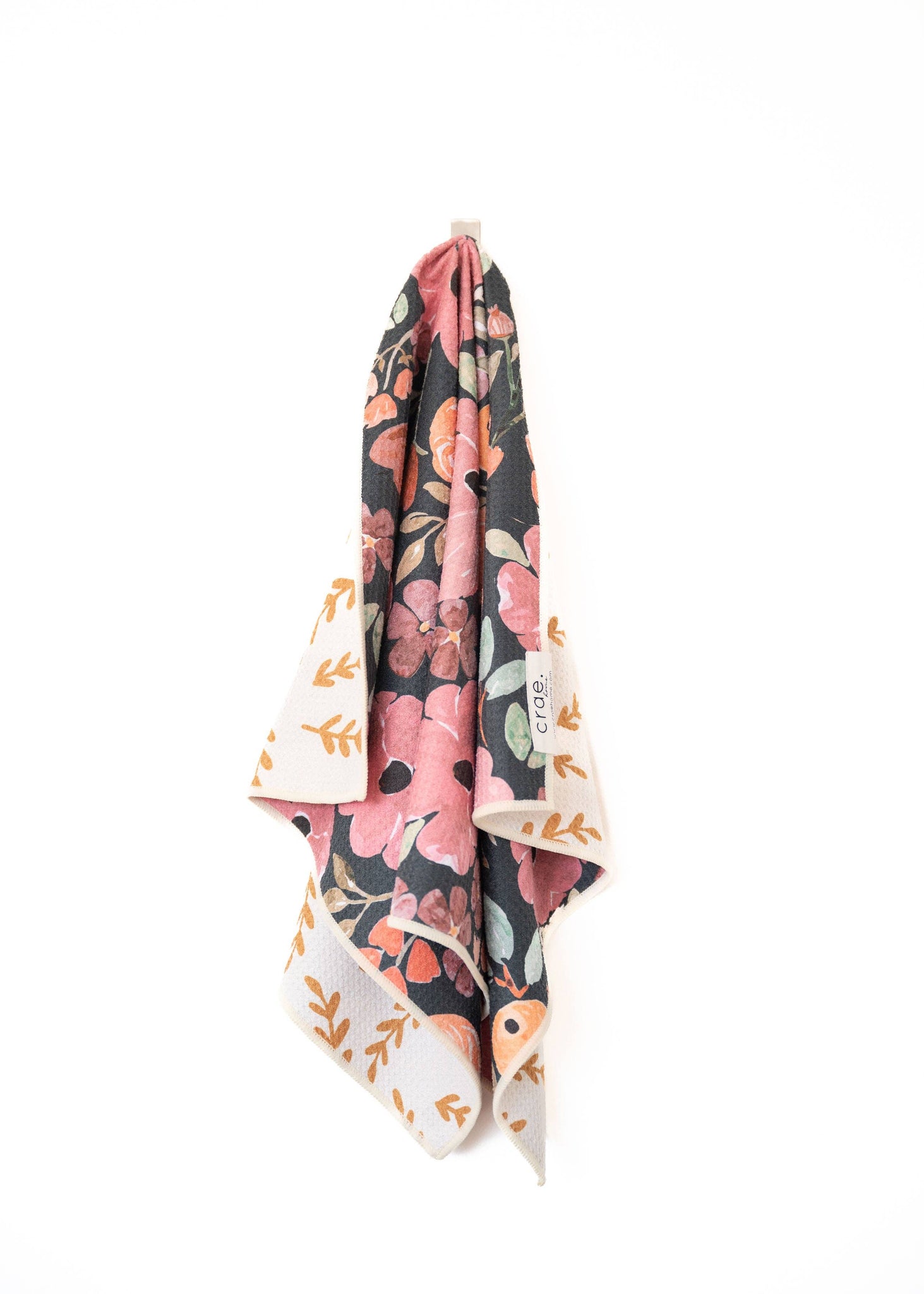 Crae.Home - Fern: Reversible Hand Towel: Grey/Cream / Hand Towel