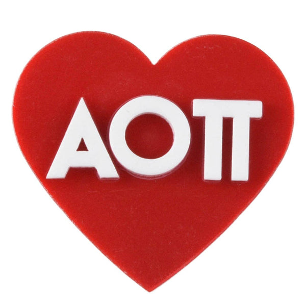 Sorority ✨Acrylic 💚 Heart Pin