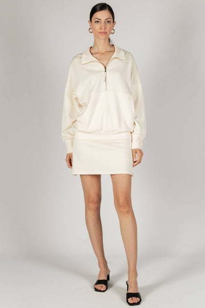 Butter Modal Zip Up Pullover/ Large