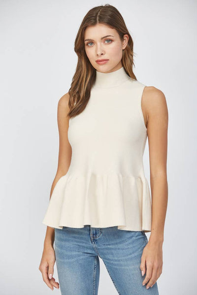 MOCK NECK SWEATER TANK / S