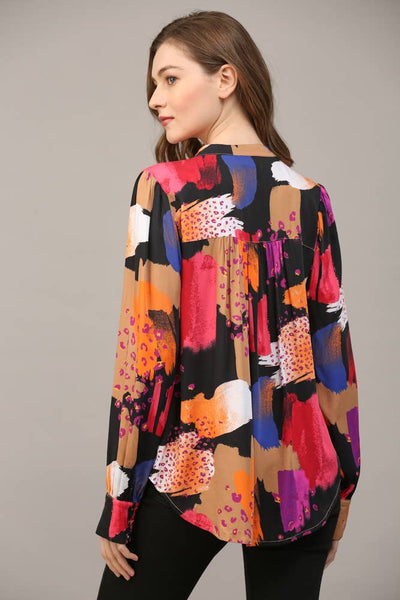 FATE - ABSTRACT PRINT SHIRT-LARGE