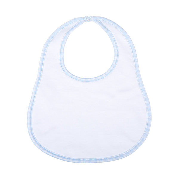 Magnolia Baby - New Beginnings Blue Bib: Blue / O/S