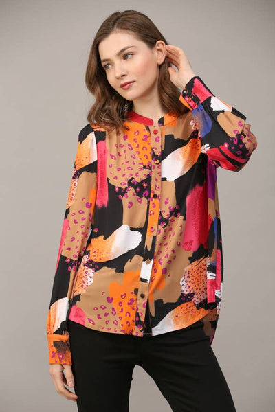 FATE - ABSTRACT PRINT SHIRT-LARGE