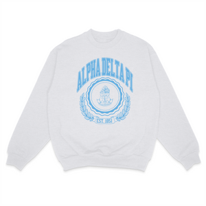 Ivy League Sorority Sweatshirt: XX-LARGE / ALPHA DELTA PI