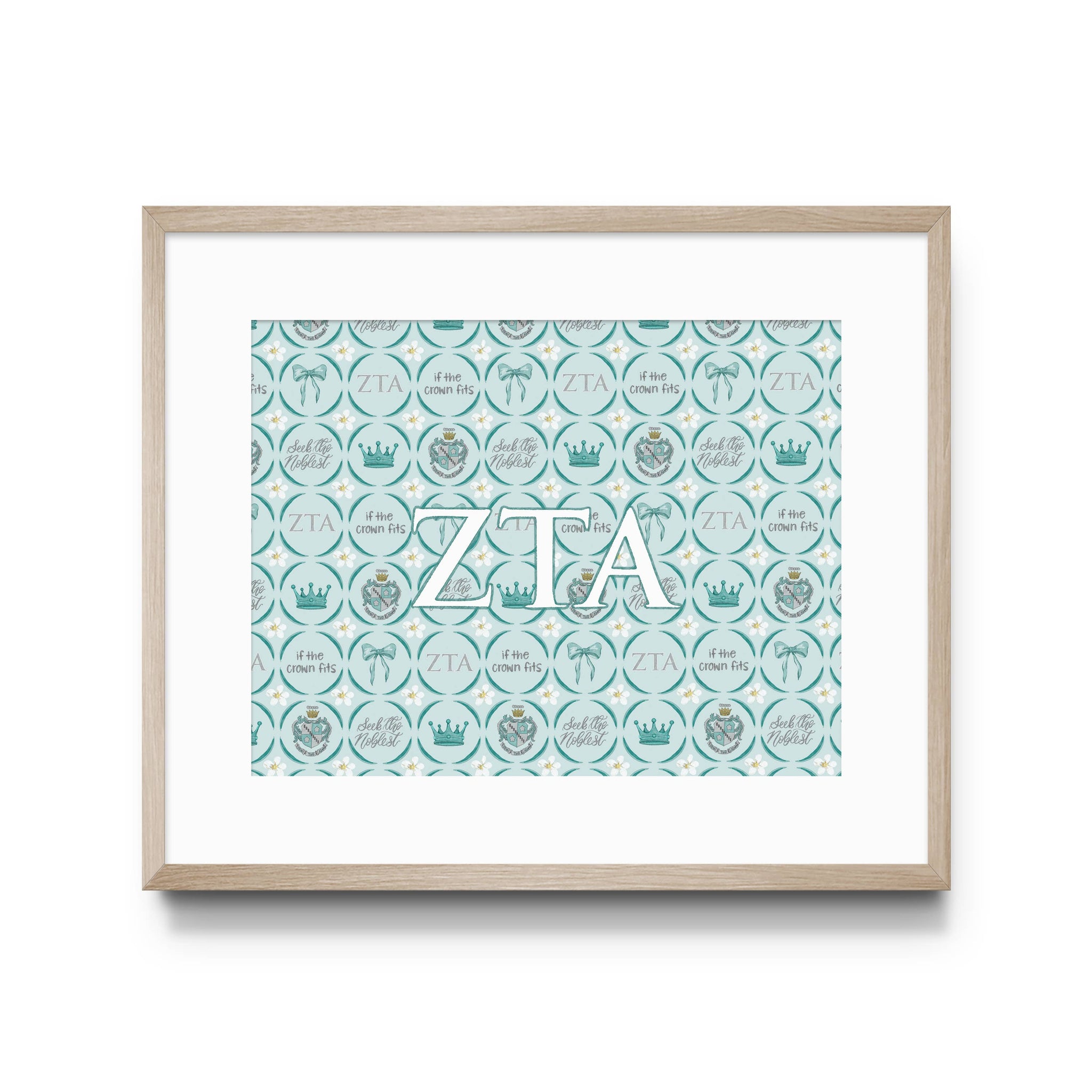 Gracefully Made Art - Zeta Art Print, Sorority : 8x10