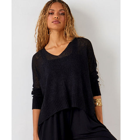 Relaxed V-Neck Sweater