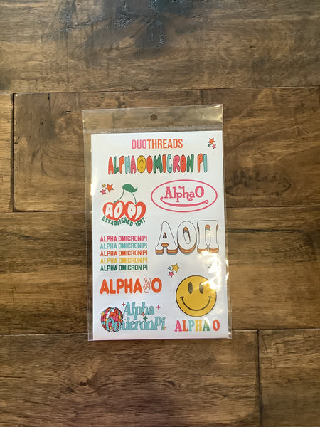 Sorority Sticker Sheets