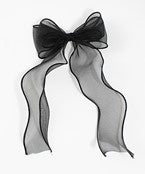Chiffon Double Bow Hair Clip