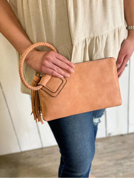 Wristlet/Clutch Bangle with Tassel