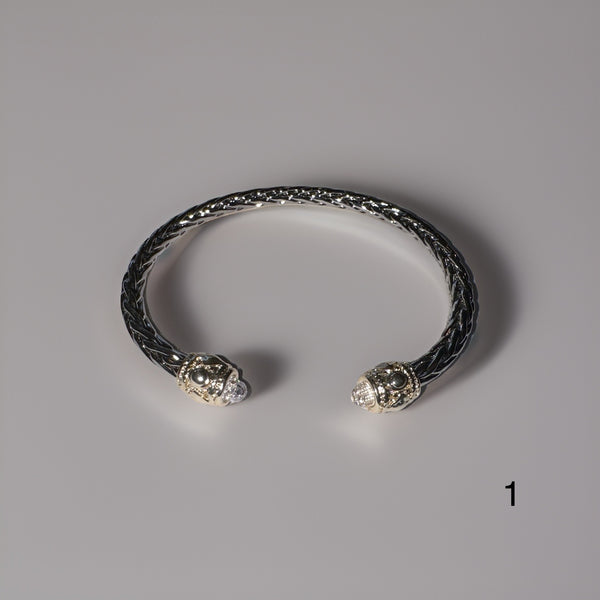 Designer Inspired wire cable bracelet
