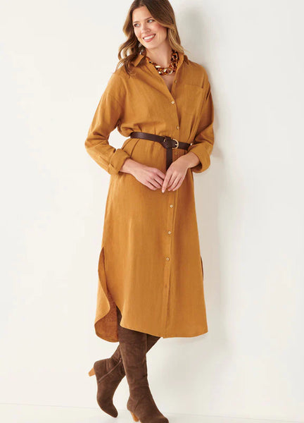Bronwyn Linen Shirt Dress
