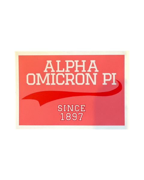 Sorority Sticker - Collegiate Design