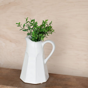 8.25″ WHITE CERAMIC VASE