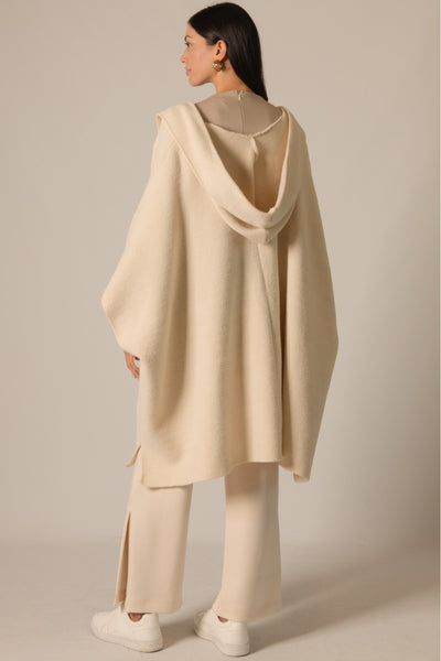 Hooded Cape Cardigan