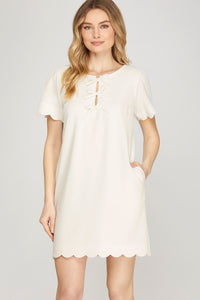 Front Bow Mini Dress