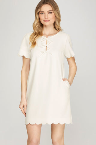 Front Bow Mini Dress