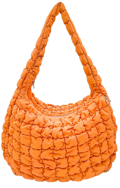 Quilted Puffer Tote Bag