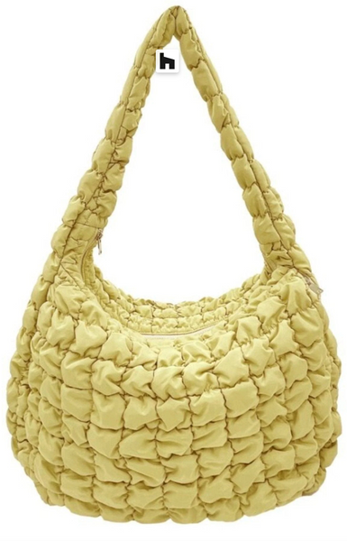 Quilted Puffer Tote Bag