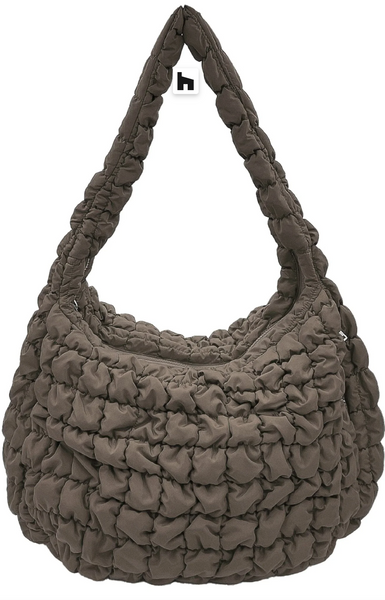 Quilted Puffer Tote Bag