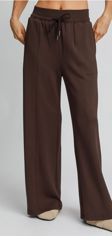 Luxeknit High Waist Pull On Pants - Brown