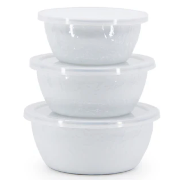 White Nesting Bowls