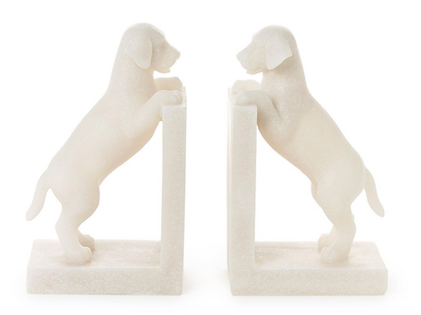 Playful Dog Bookends Set