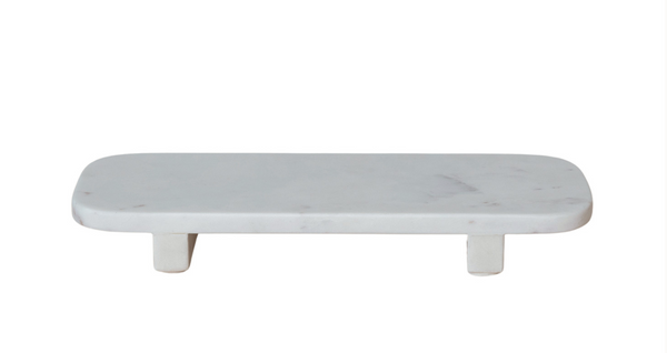 Marble Pedestal, White