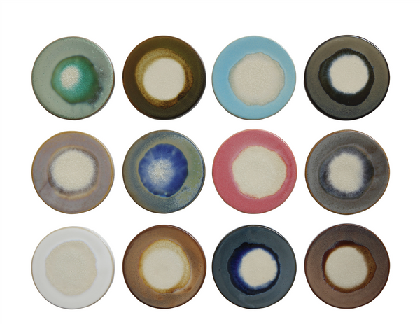 Stoneware trivet, asst colors