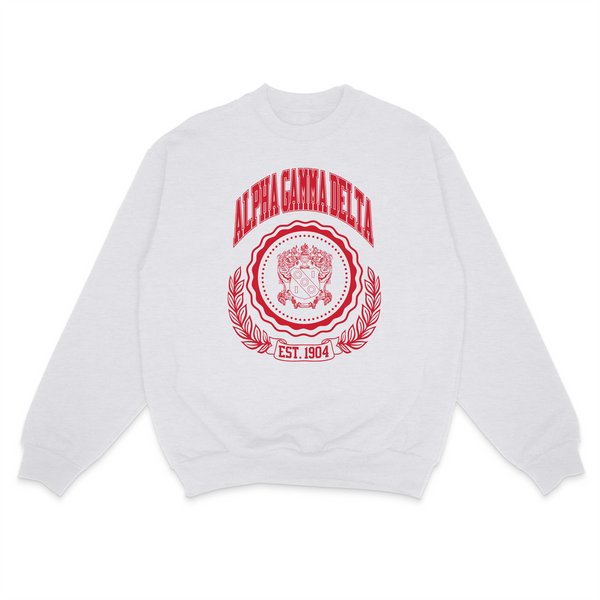 Ivy League Sorority Sweatshirt: MEDIUM / ALPHA OMICRON PI