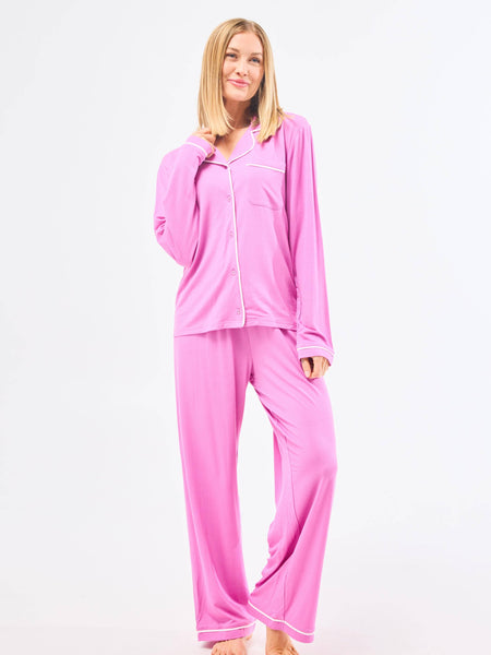 Mary Square - Women's Charlotte Pajama Pants | Orchid: XL