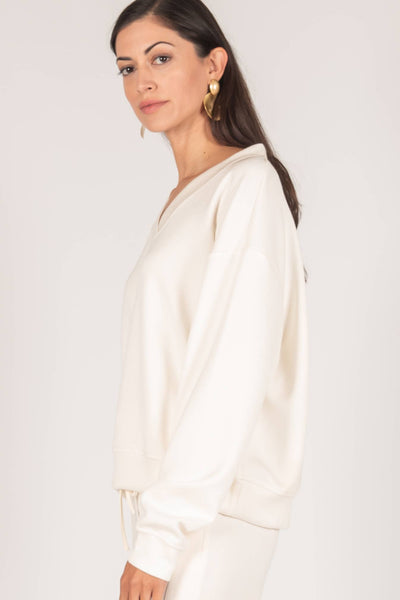 Butter Modal V-Neck Pullover Top/ Large