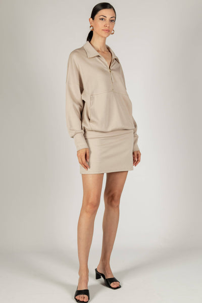 Butter Modal Zip Up Pullover/ Large