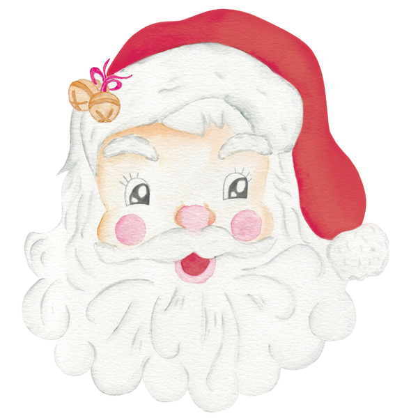Front Porch Elegance - Holly Jolly Santa- Door Hanger: