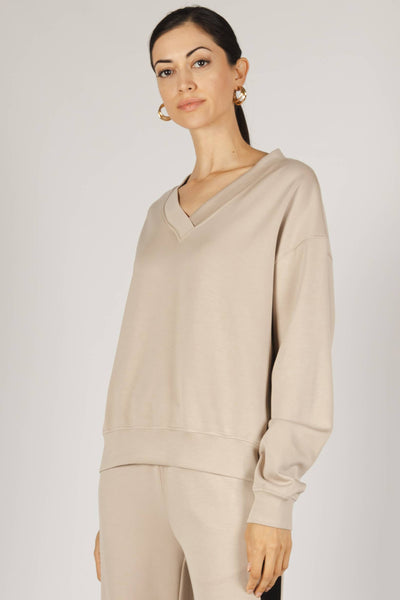 Butter Modal V-Neck Pullover Top / Medium