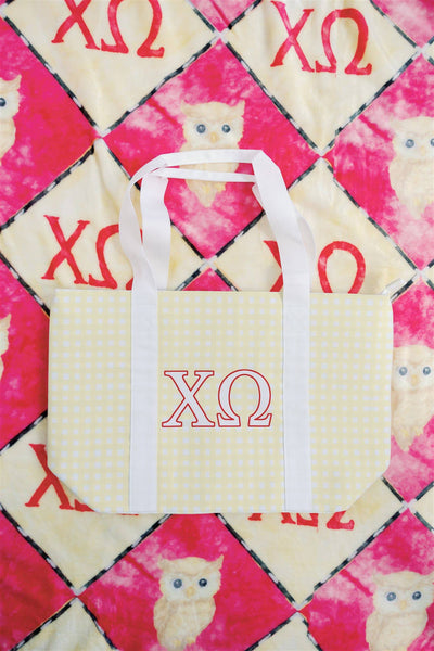 Gracefully Made Art - Chi Omega Tote Bag, Sorority