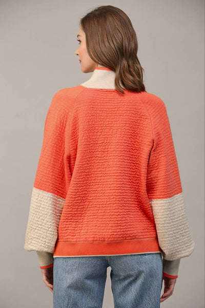 FATE - KNIT COLORBLOCK SWEATER -SMALL