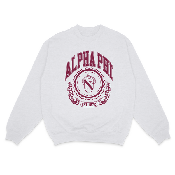 Ivy League Sorority Sweatshirt: MEDIUM / ALPHA OMICRON PI