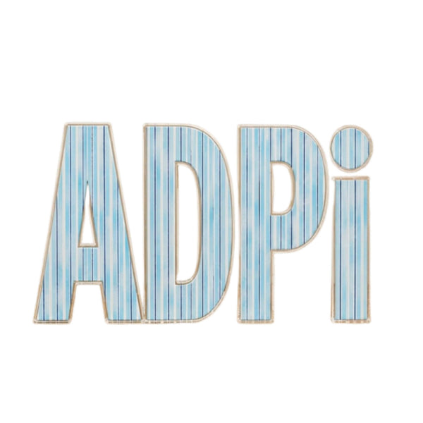 Alpha Delta Pi Signature Stripe Acrylic Shelfie