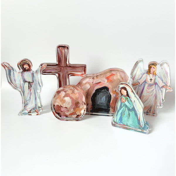Lauren Dunn - Old Rugged Acrylic Cross-Resurrection Set Add-On