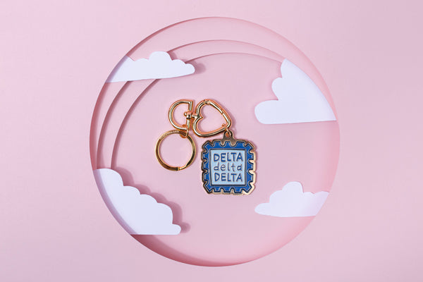 Swag - Sorority Travel Enamel Keychain: Alpha Omicron Pi