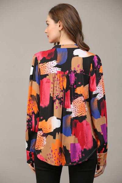 FATE - ABSTRACT PRINT SHIRT-LARGE